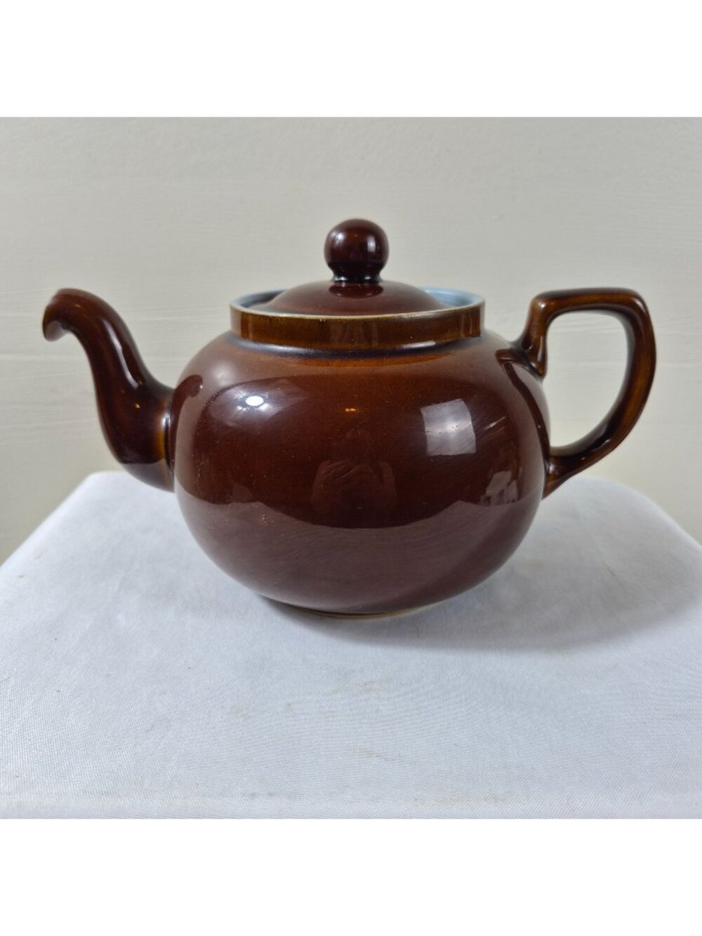 Vintage Denby Stoneware England Homestead Brown 2 1/2 pt Teapot with Lid